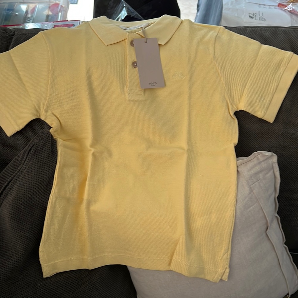 MANGO 100% cotton polo shirt